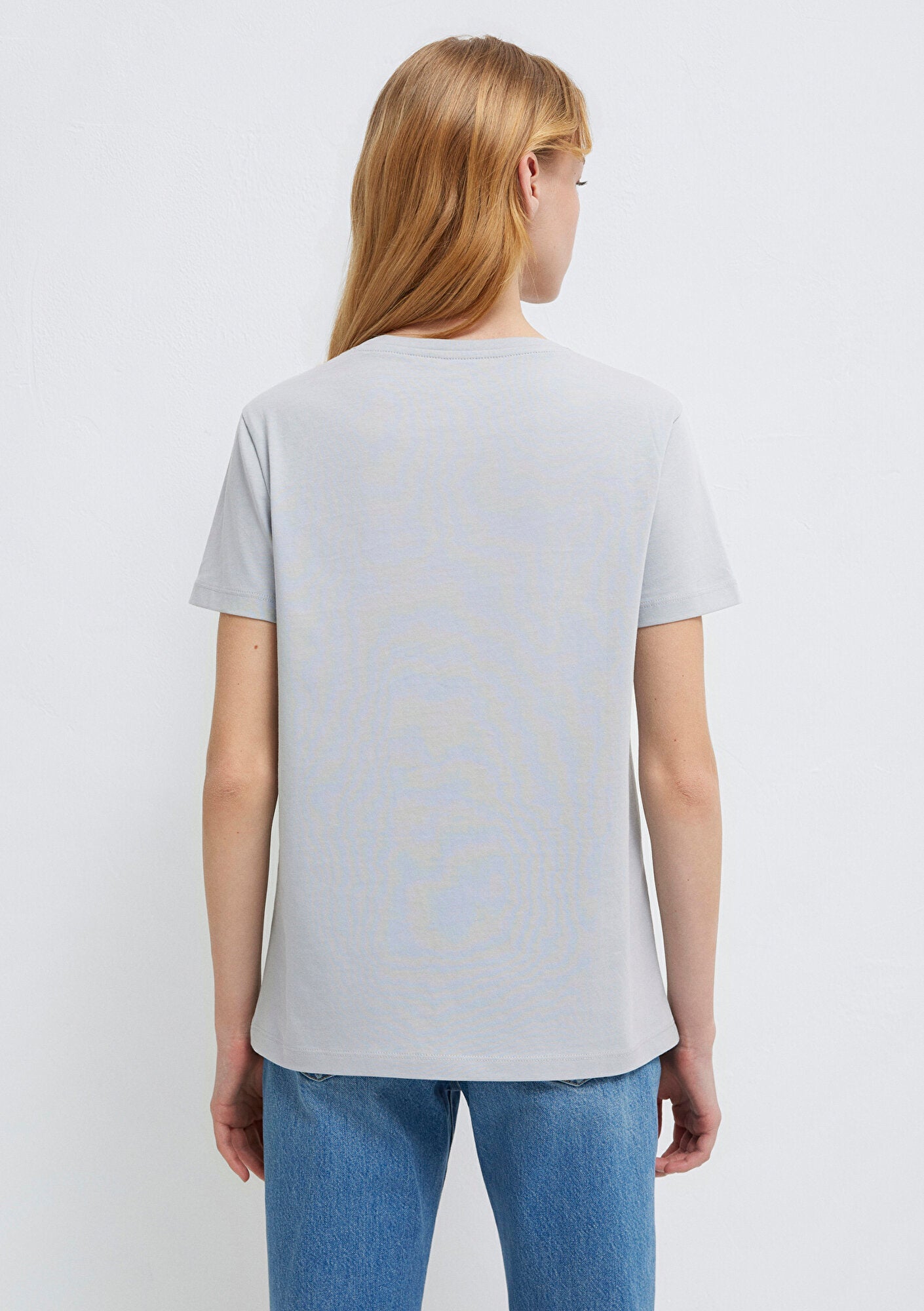 Cat Printed Grey T-Shirt
