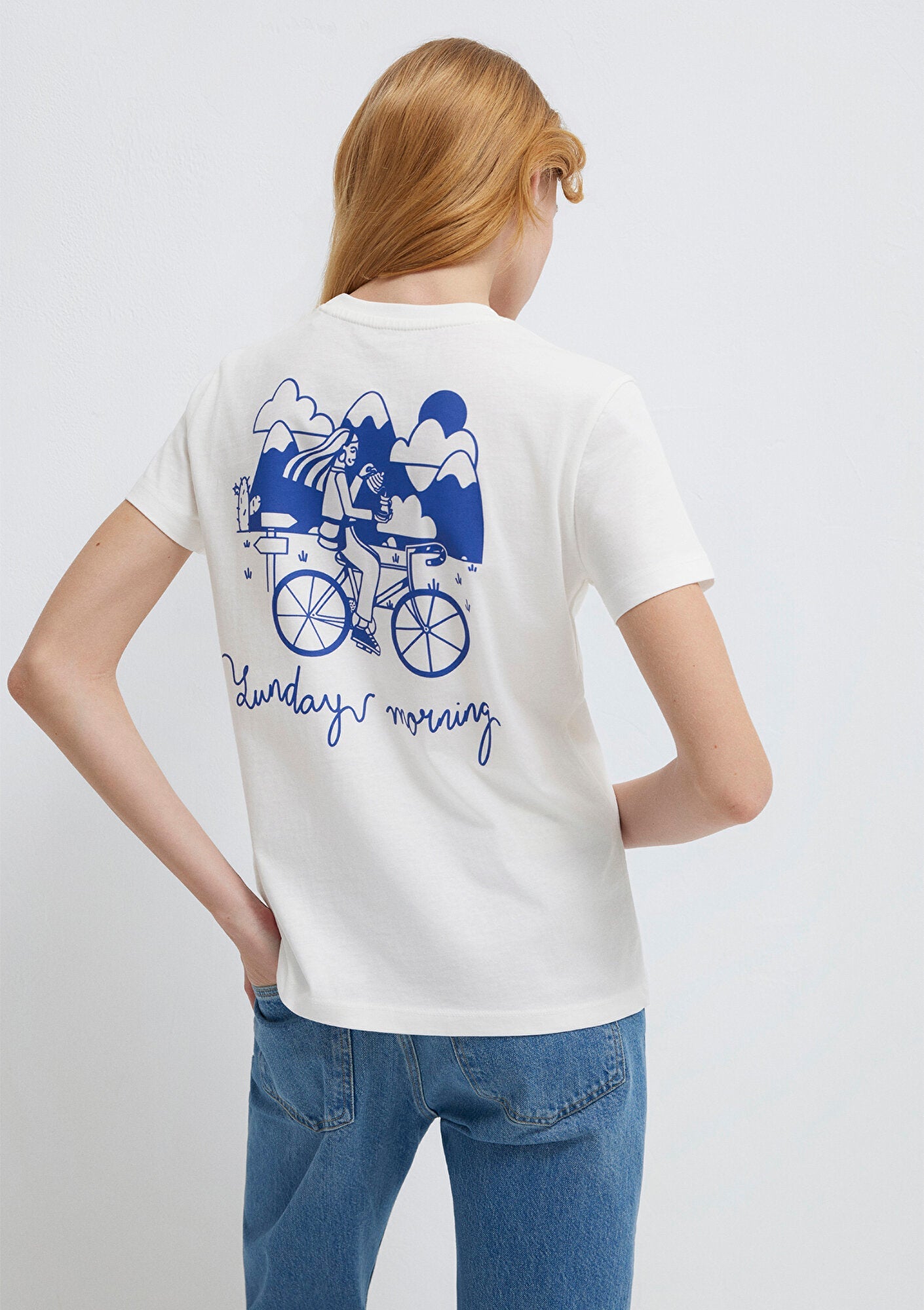 Printed Ecru T-Shirt
