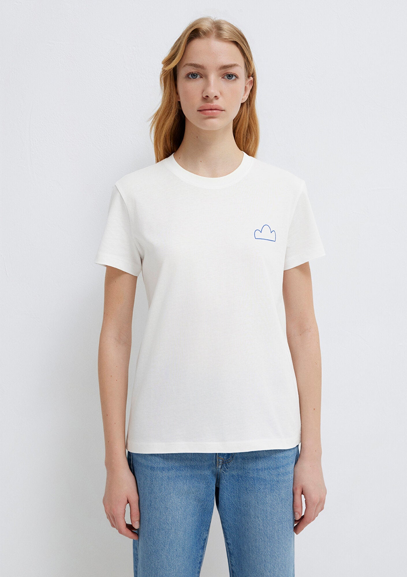 Printed Ecru T-Shirt
