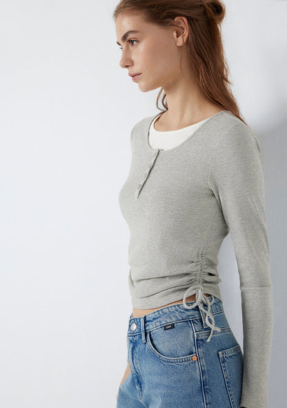 Long Sleeve Grey T-Shirt