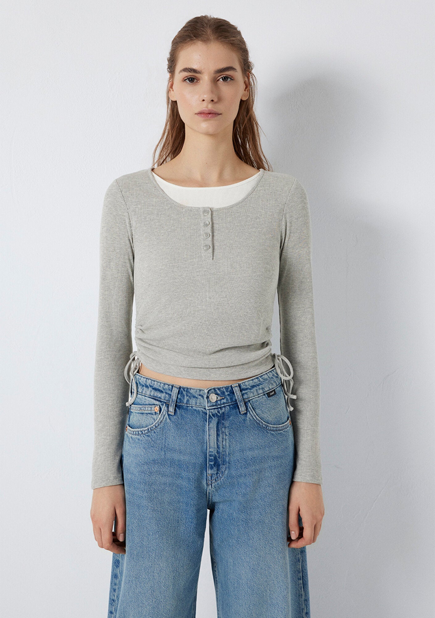 Long Sleeve Grey T-Shirt