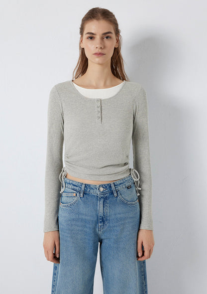 Long Sleeve Grey T-Shirt