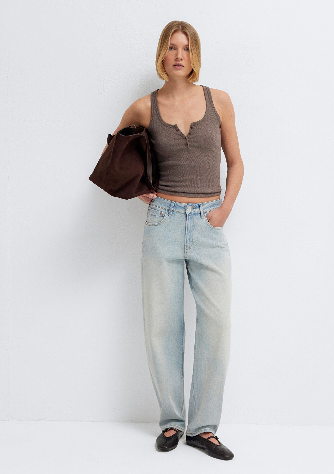 Brown Tank Top