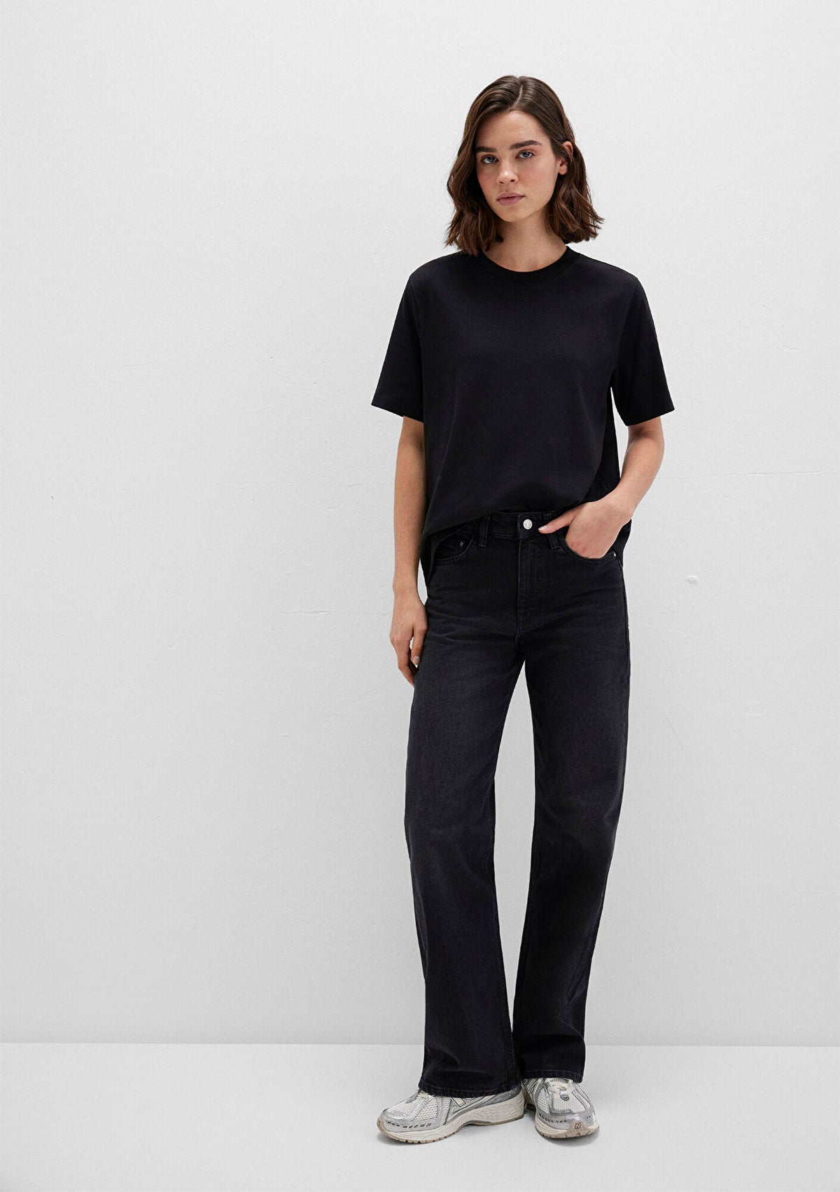 Black Basic Interlock T-Shirt