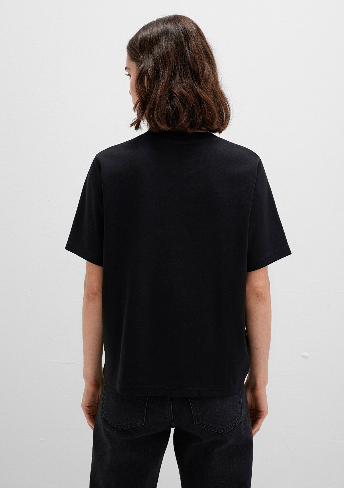 Black Basic Interlock T-Shirt
