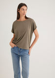 Lux Touch Green Basic T-Shirt