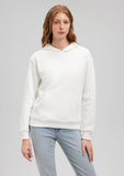 Hooded White Basic Sweatshirt