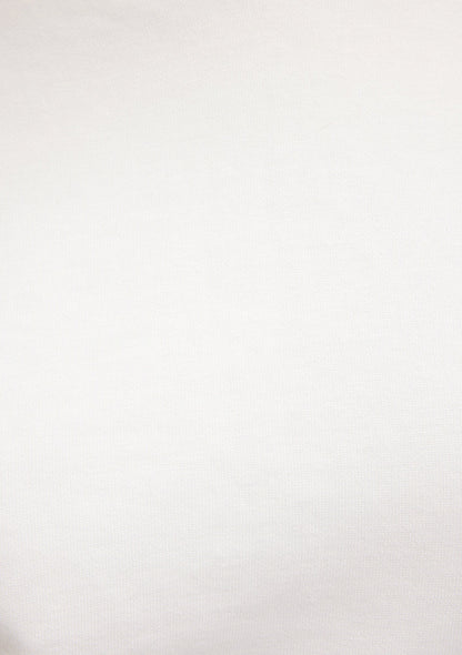 Hooded White Basic Sweatshirt