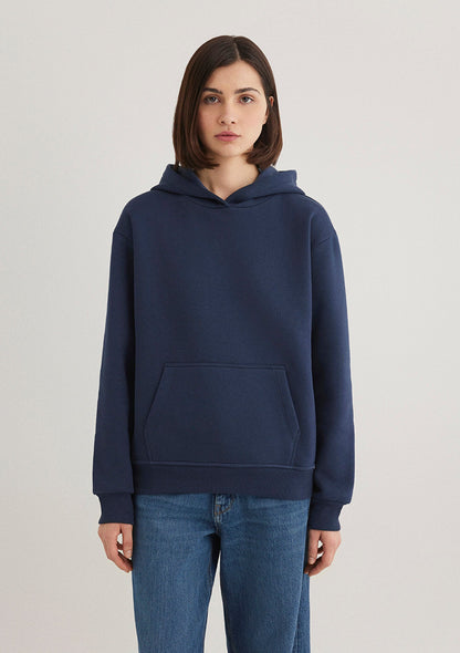 Hooded Navy Basic Sweatshirt