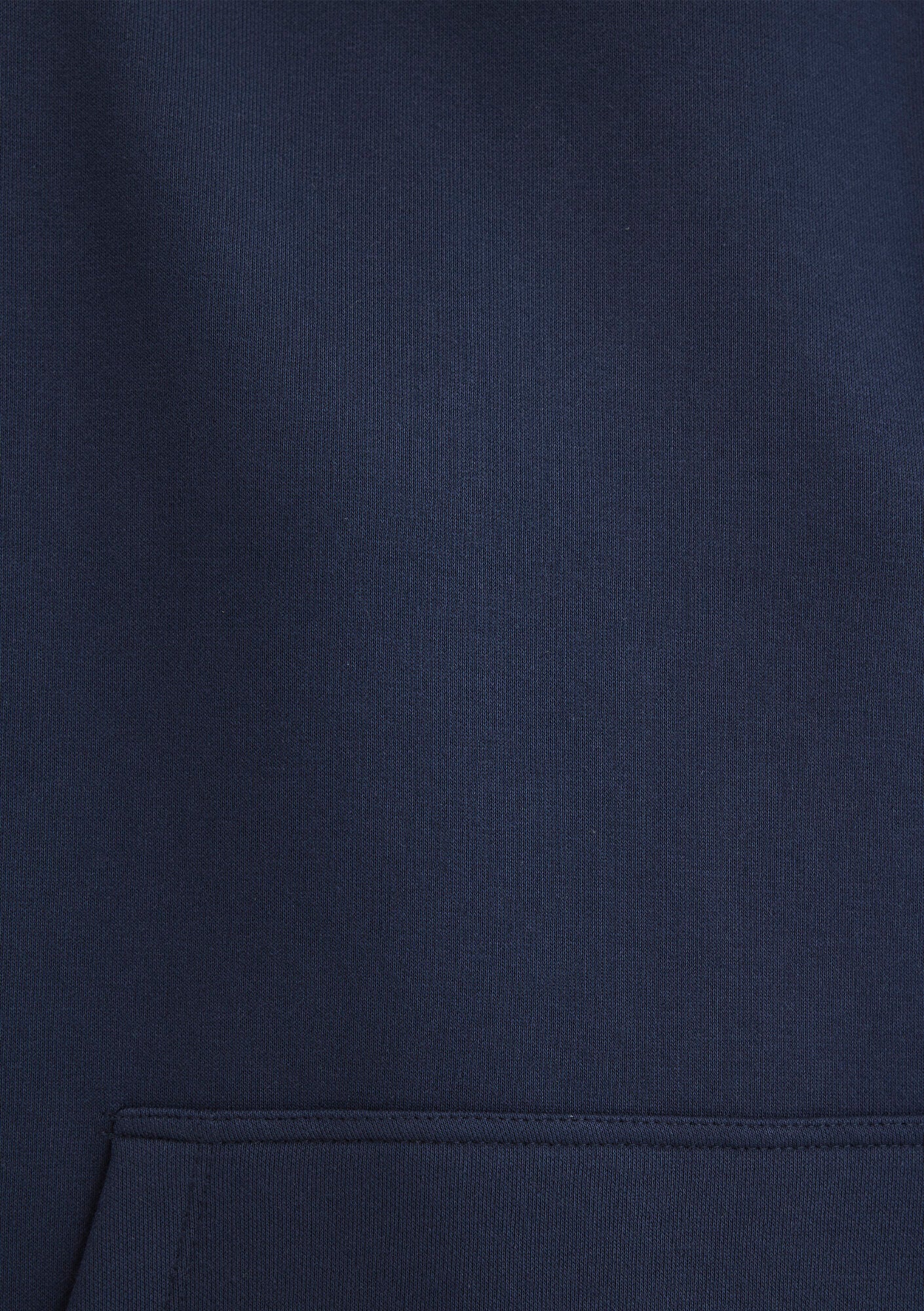 Hooded Navy Basic Sweatshirt
