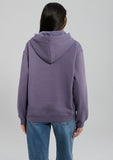 Hooded Purple Basic Sweatshirt