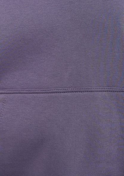 Hooded Purple Basic Sweatshirt