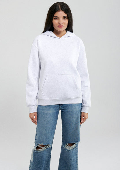 Hooded Grey Basic Sweatshirt