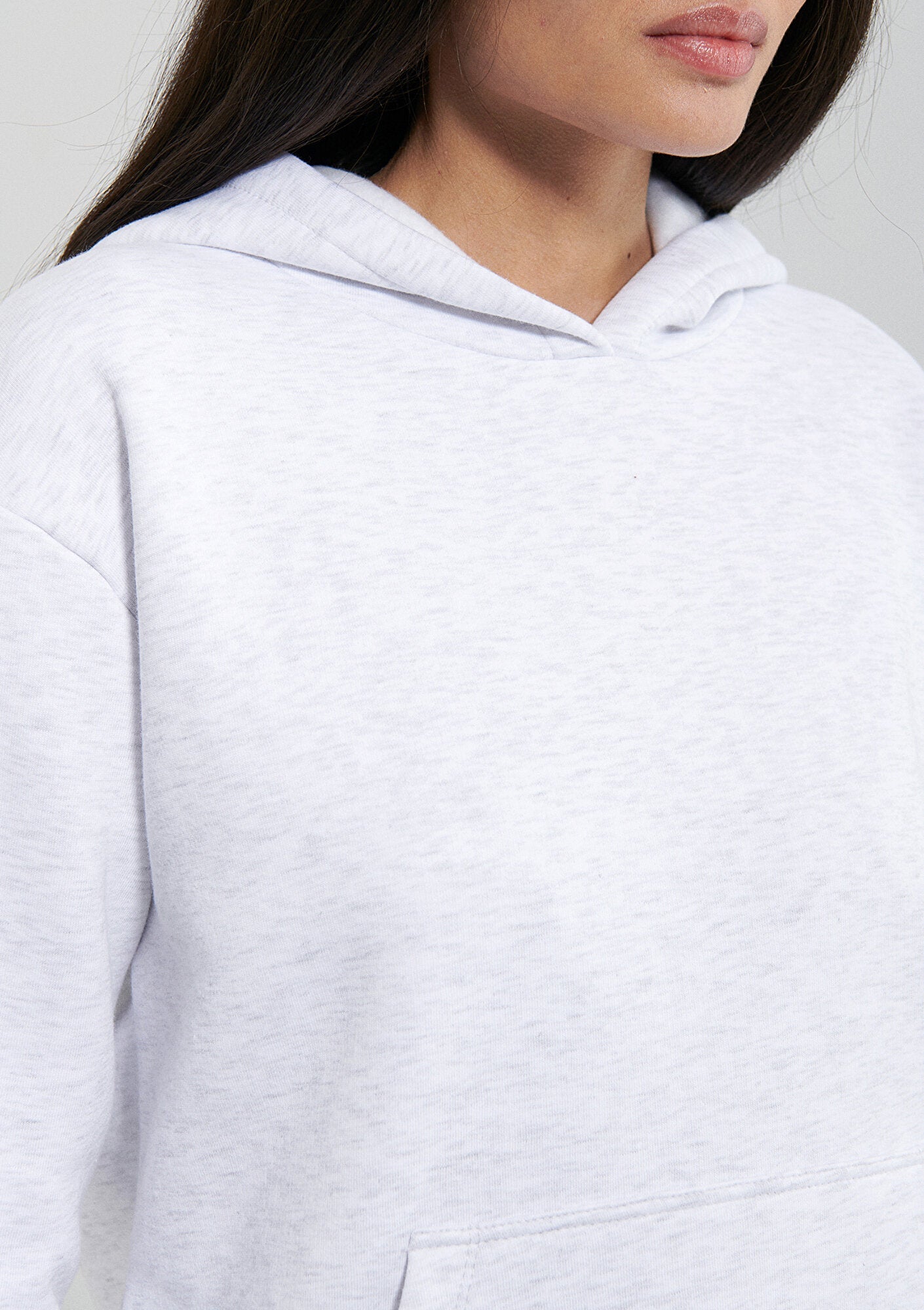 Hooded Grey Basic Sweatshirt