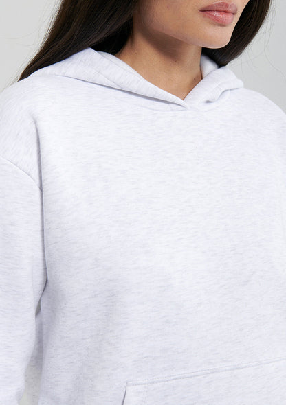Hooded Grey Basic Sweatshirt
