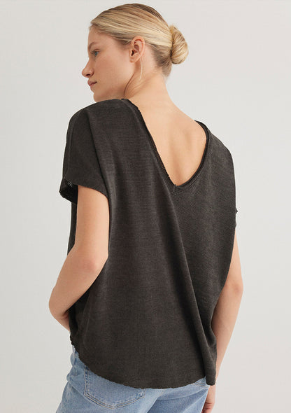 Textured Grey T-Shirt