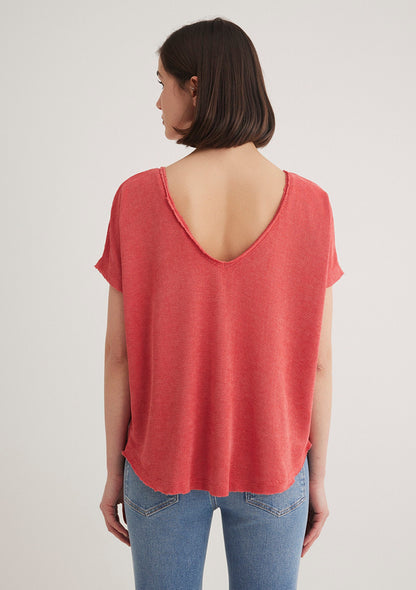 Textured Pink T-Shirt