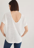 Textured White T-Shirt