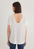 Textured White T-Shirt