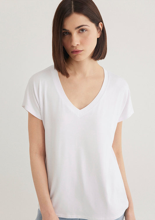 Basıc V Neck Top