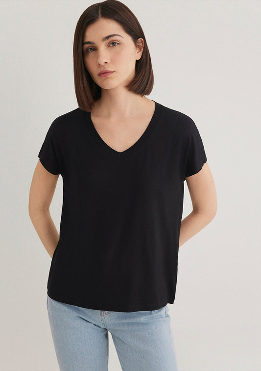 Basıc V Neck Top