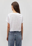 Crop White Basic T-Shirt