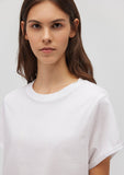 Crop White Basic T-Shirt