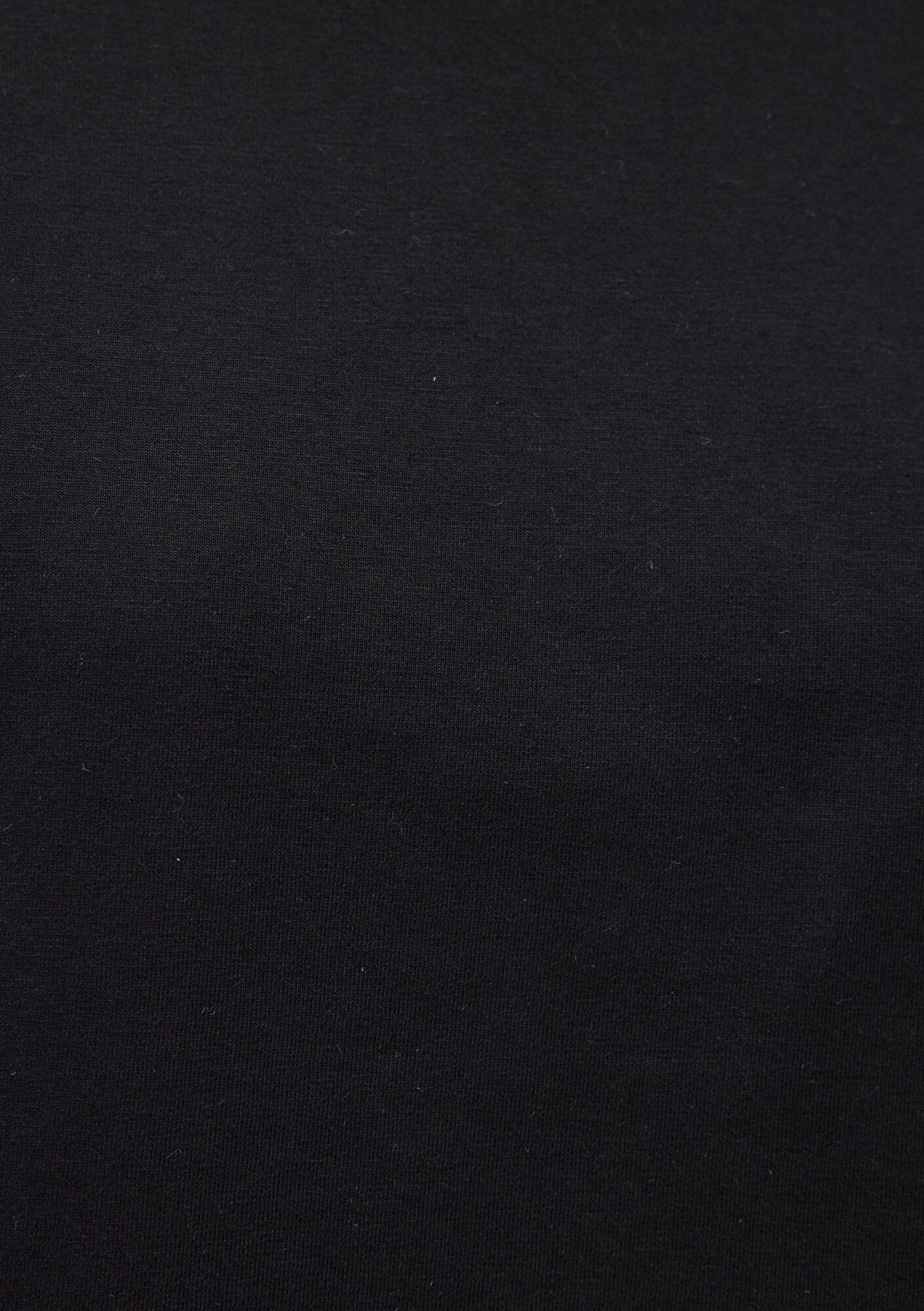 Crop Black Basic T-Shirt
