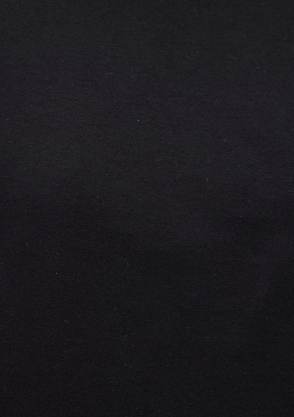 Crop Black Basic T-Shirt