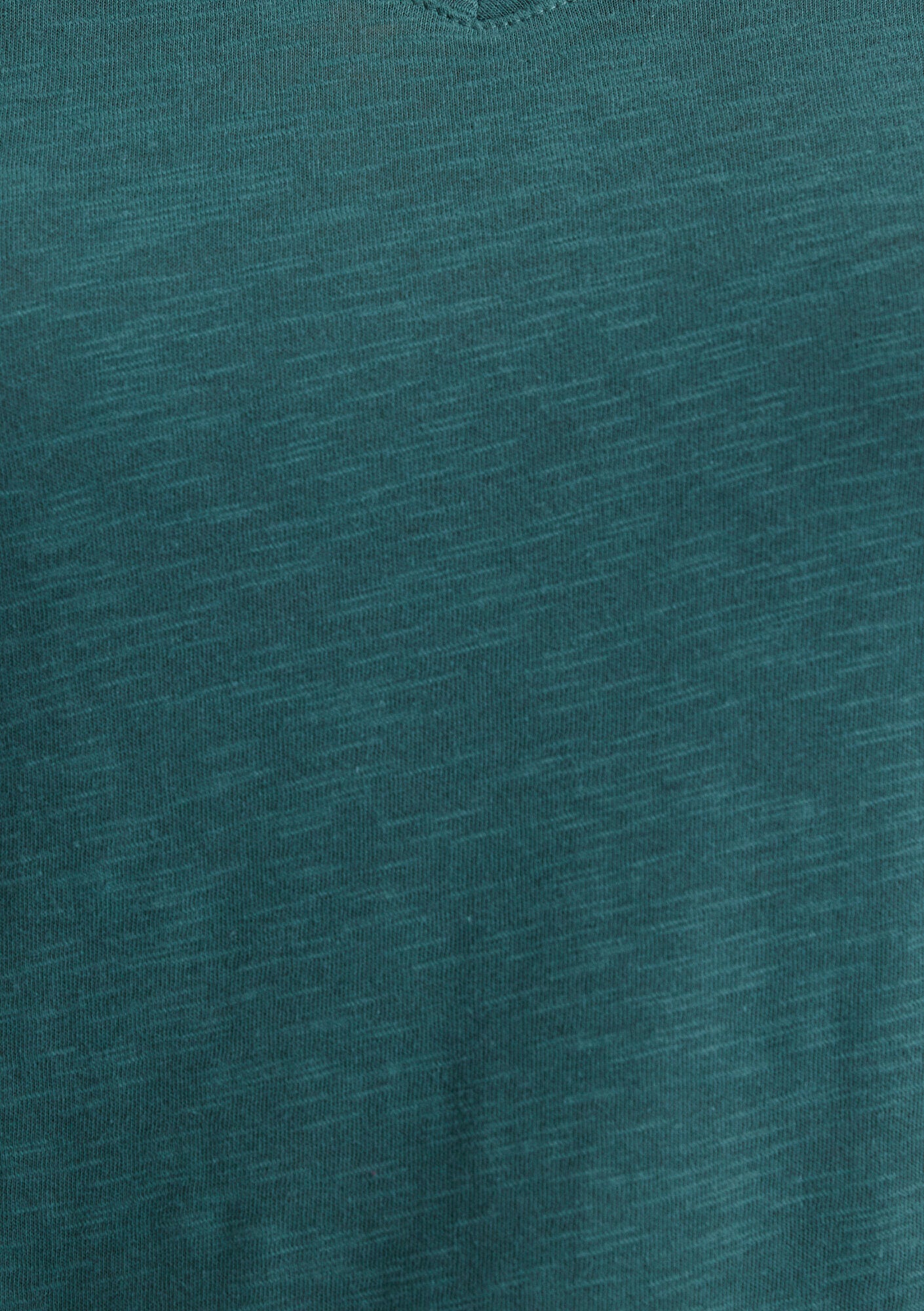 V Neck Green Basic T-Shirt