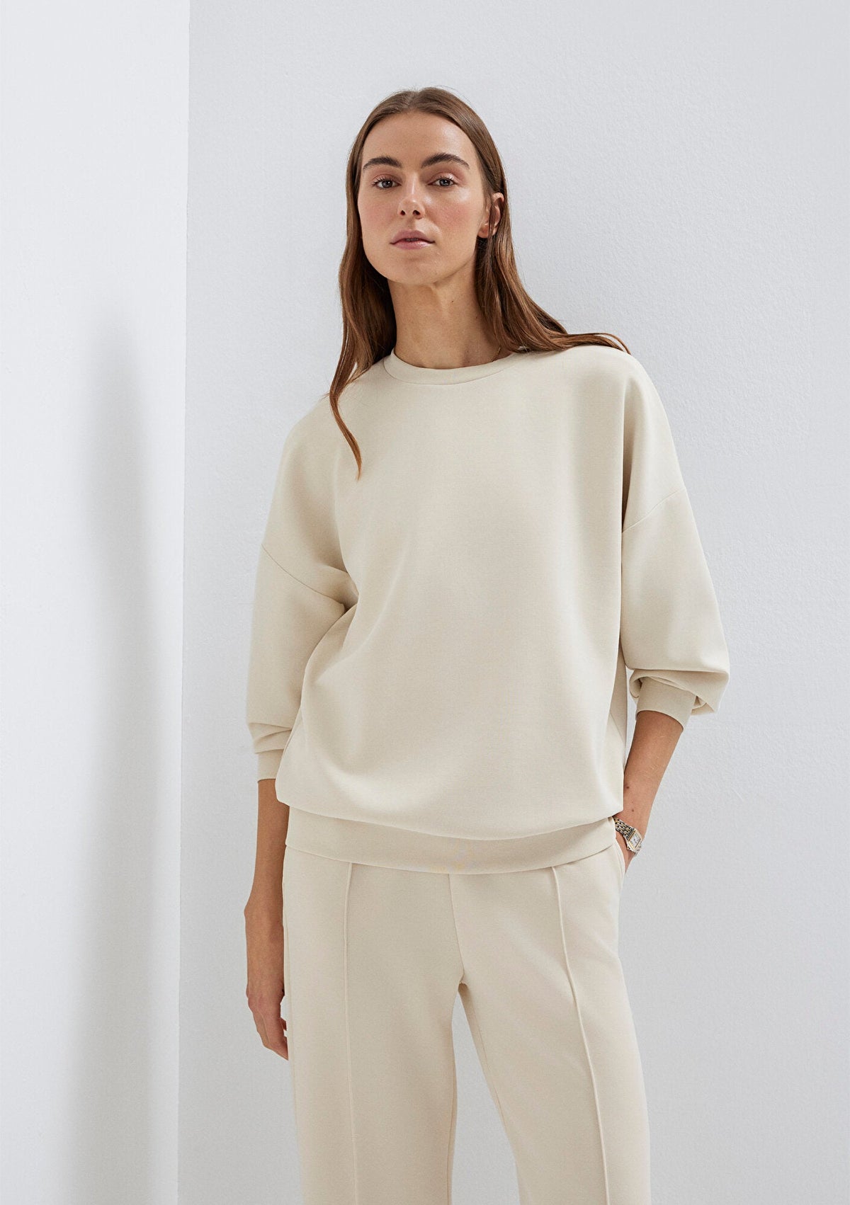 Lux Touch (Tencel™) Modal Ecru Sweatshirt