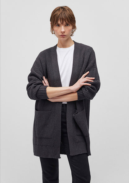 Black Long Cardigan