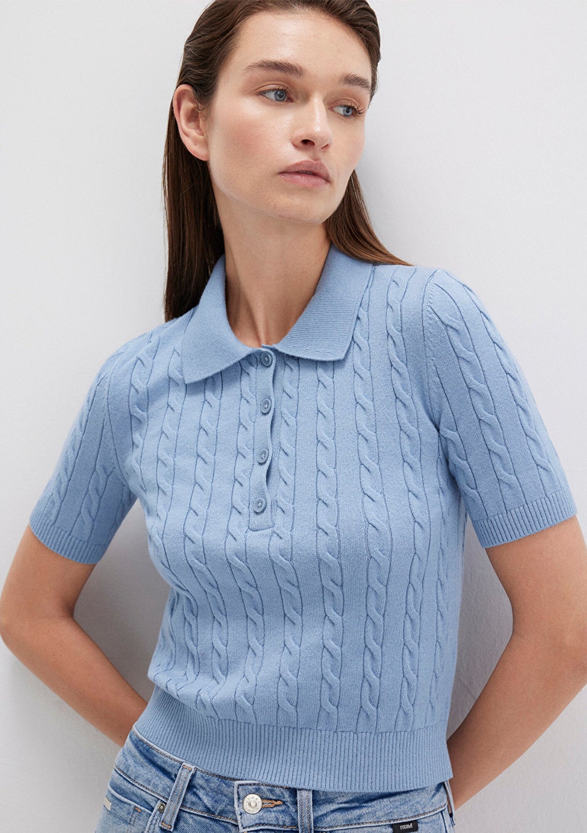 Blue Polo Sweater