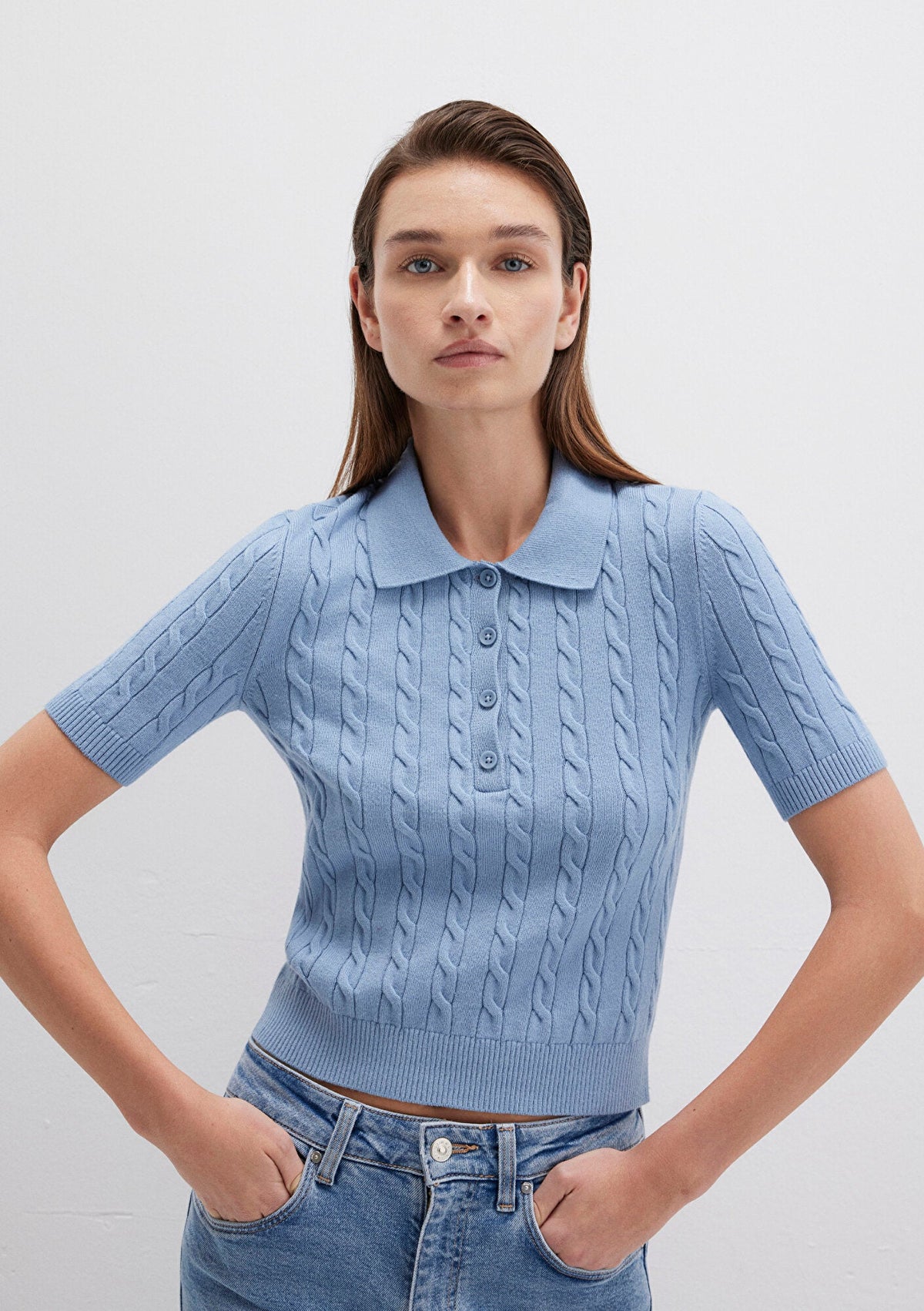 Blue Polo Sweater