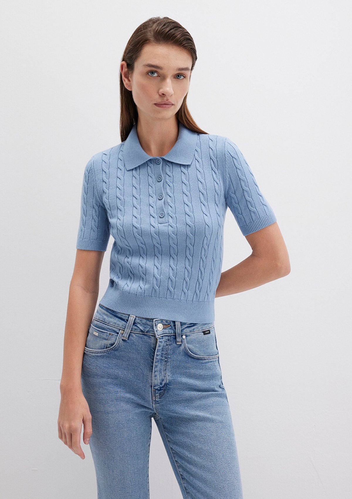 Blue Polo Sweater