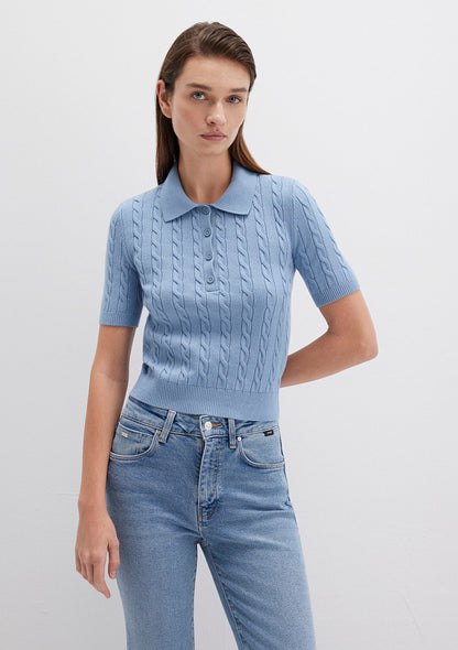 Blue Polo Sweater