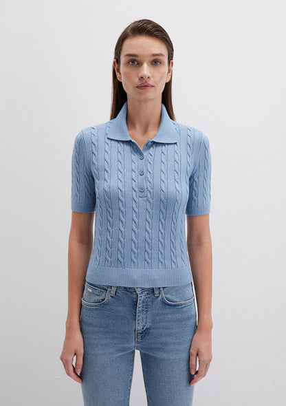 Blue Polo Sweater