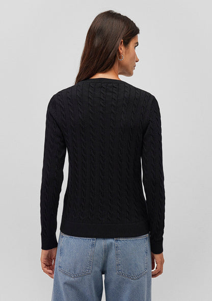 Crew Neck Black Sweater
