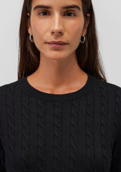 Crew Neck Black Sweater