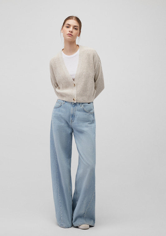 Buttoned Beige Cardigan