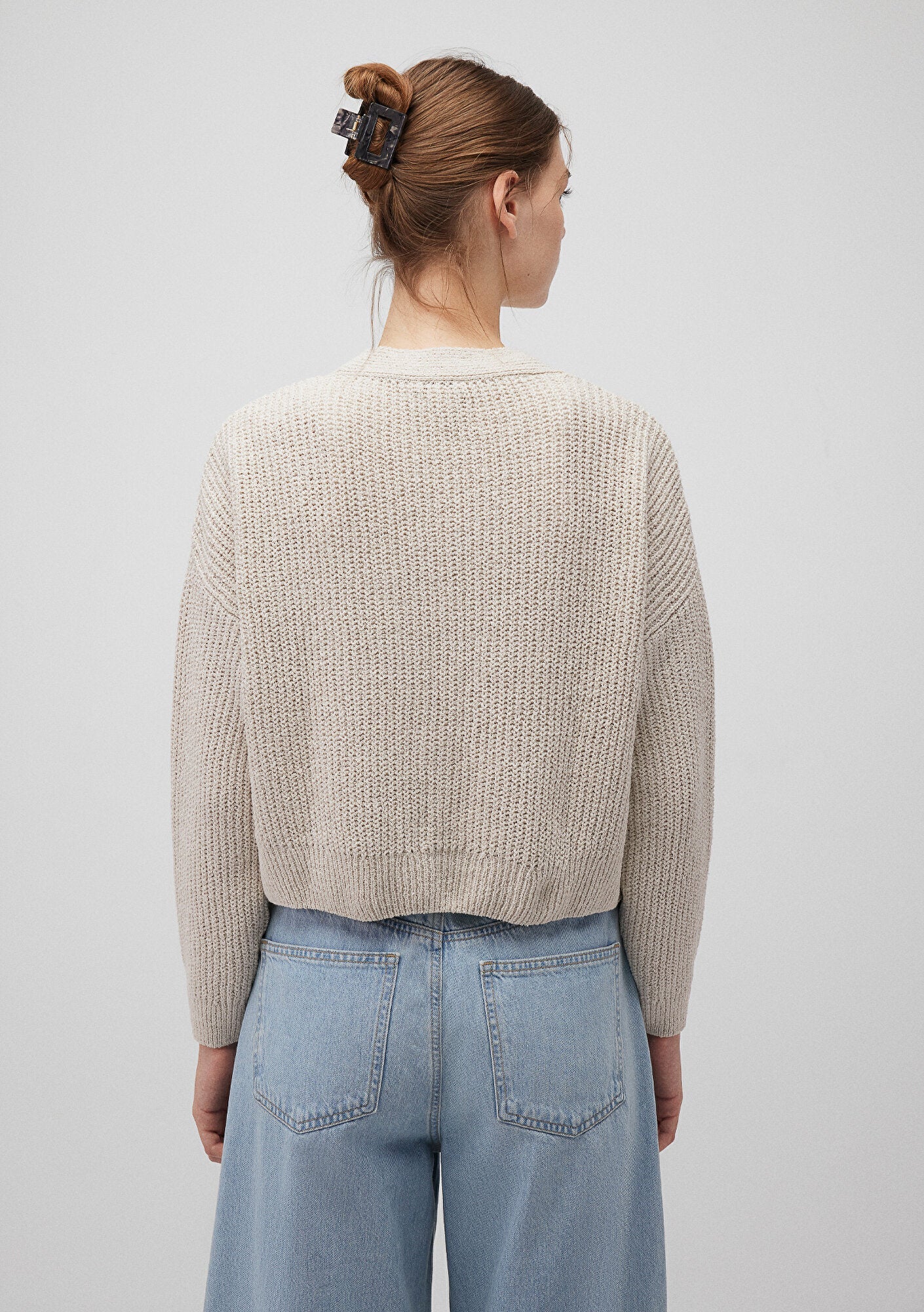 Buttoned Beige Cardigan