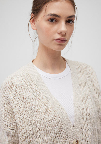 Buttoned Beige Cardigan