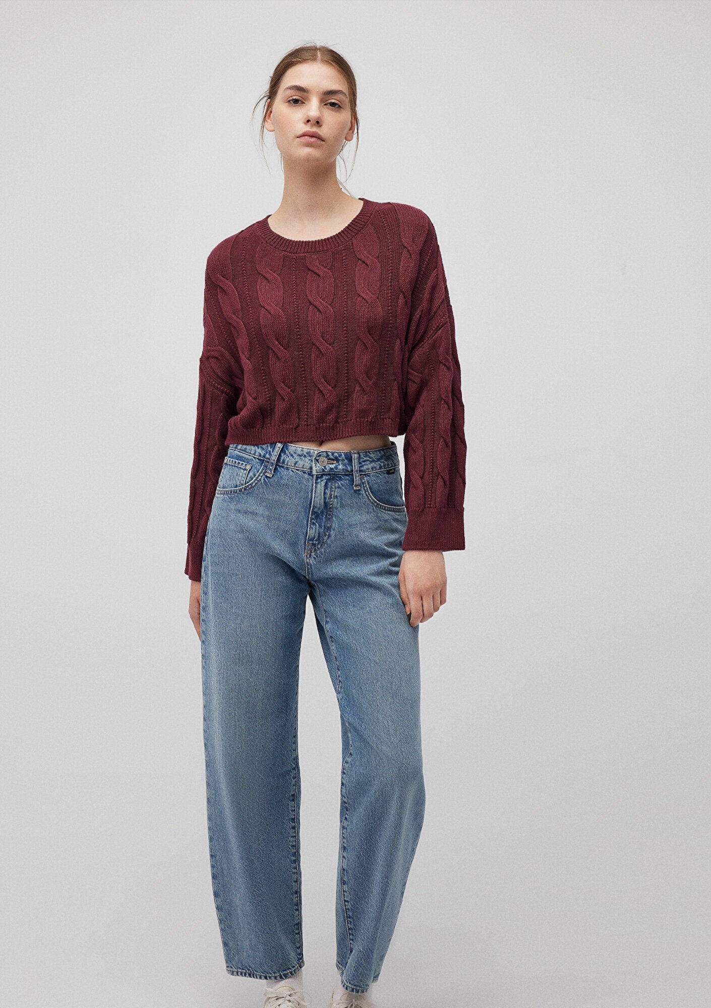 Burgundy Crewneck Sweater