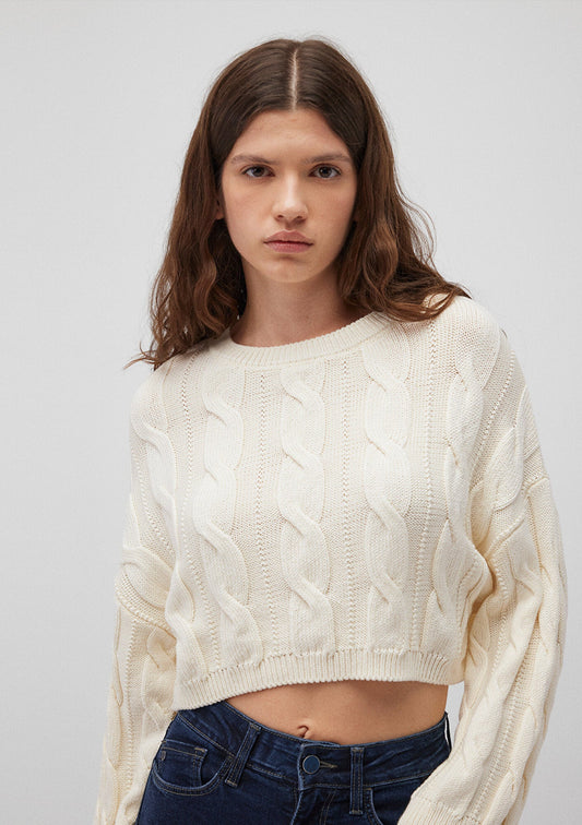 Ecru Crewneck Sweater