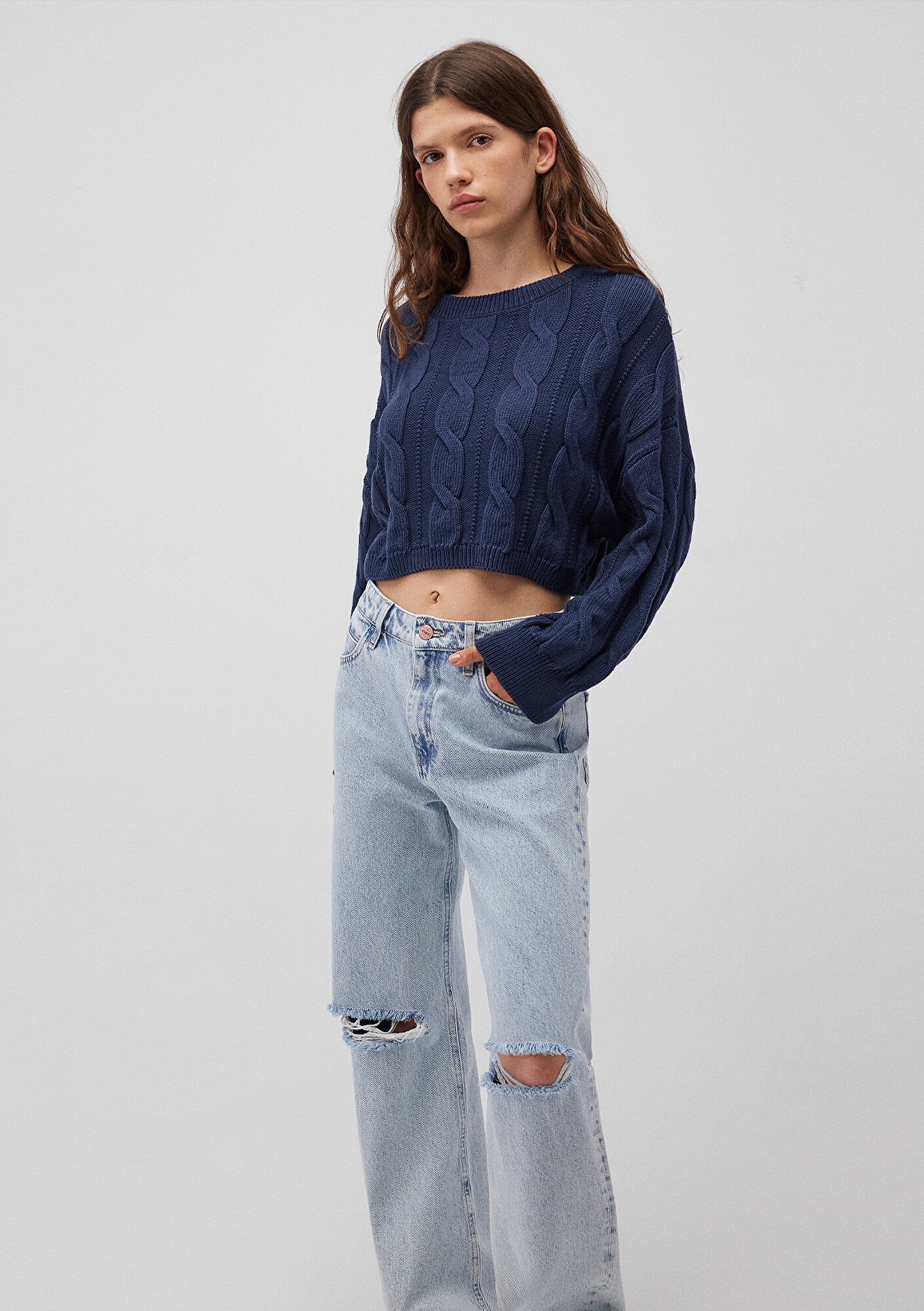 Navy Crewneck Sweater