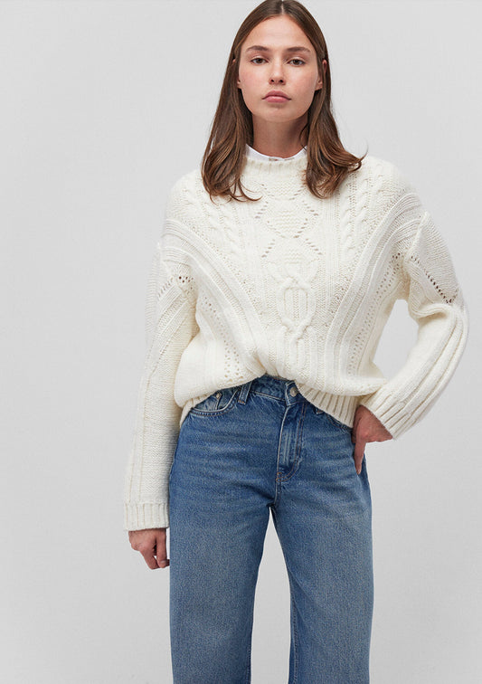 White Crewneck Sweater