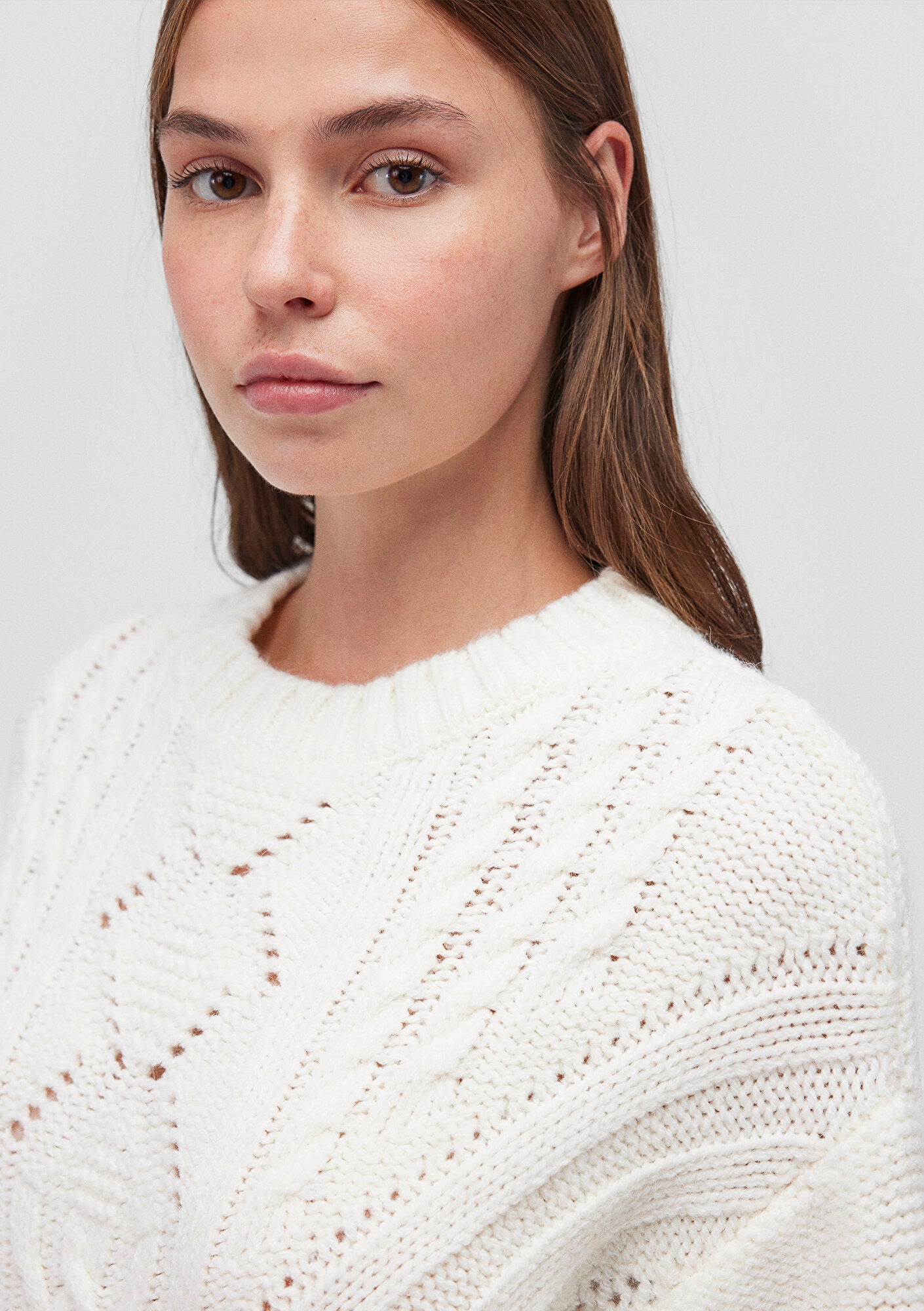 White Crewneck Sweater
