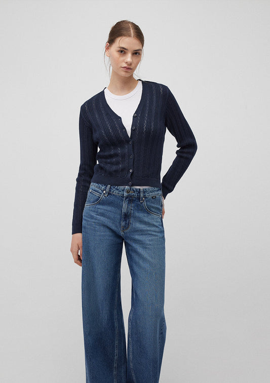 Buttoned Navy Cardigan