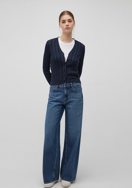 Buttoned Navy Cardigan