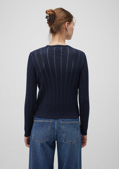 Buttoned Navy Cardigan